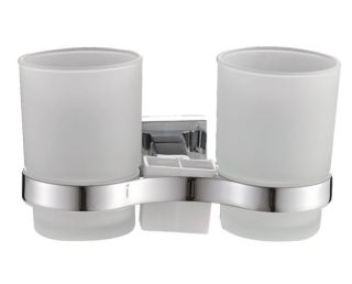 Стакан для ванной комнаты Haiba HB8608 двойной хром